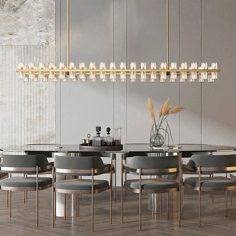 Aeabally Wine-glass Linear Chandelier 72"