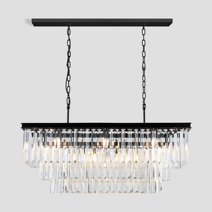 Denise Rhea Crystal Rectangular Chandelier 40" 49" 61" 71"