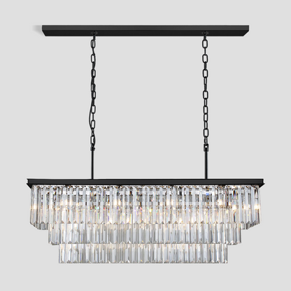 Denise Rhea Crystal Rectangular Chandelier 40" 49" 61" 71"