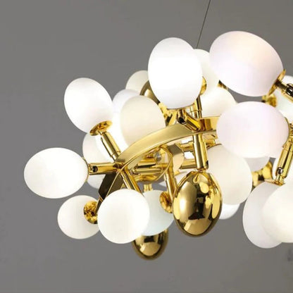 Denise Luxury Escamoles Modern Linear Grape Chandelier