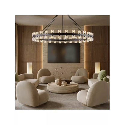 Aeabally Wine-glass Round Chandelier 60" -Chain Version