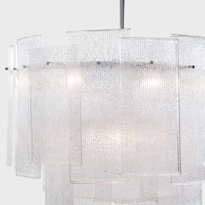 Flake Murano Glass Chandelier
