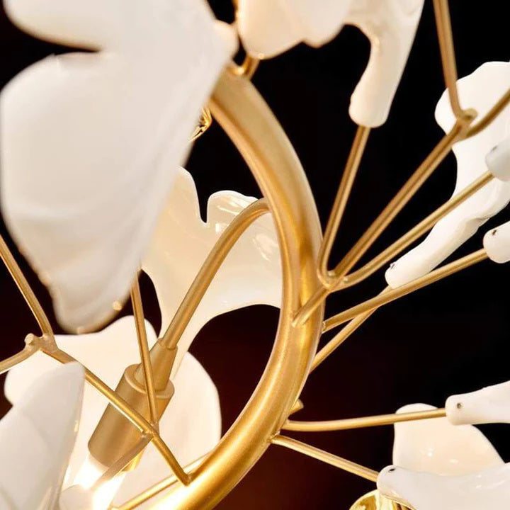 Denise Luxury Ceramic Ginkgo Petal Chandelier