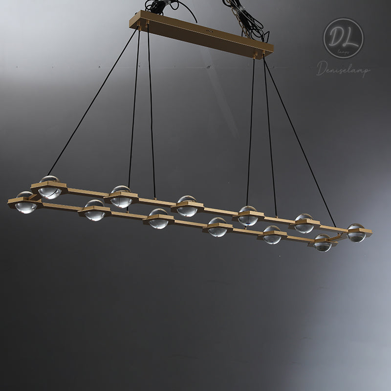 Nimbus- Splendid Star Design Rectangular Chandelier 54"/72"