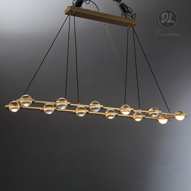 Nimbus- Splendid Star Design Rectangular Chandelier 54"/72"