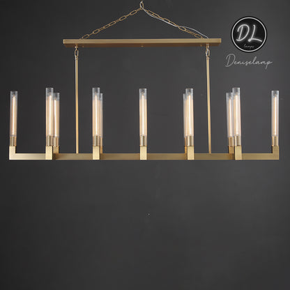 Elegance Modern Gorgeous Flow Stripe Linear Chandelier 55"/ 67"/ 72"