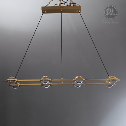 Nimbus- Splendid Star Design Rectangular Chandelier 54"/72"
