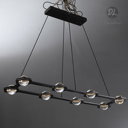Nimbus- Splendid Star Design Rectangular Chandelier 54"/72"
