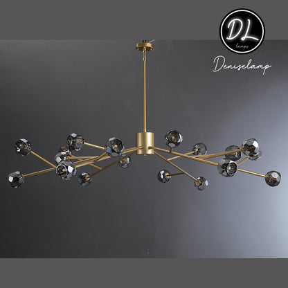 Dawn- Modern Design Niche Unique Hexagonal Crystal Ball  Oval Chandelier 48"/ 60"/ 72"