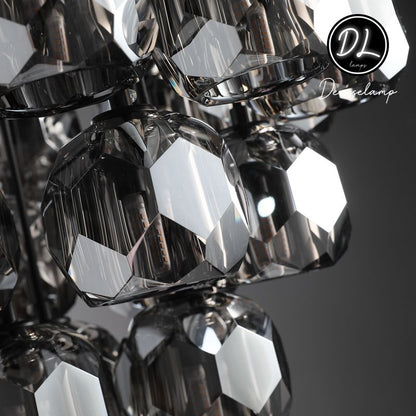 Dawn- Modern Design Hexagonal Crystal Ball Cluster Chandelier 14" / 18" / 24"