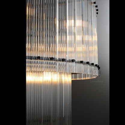 Sammi 2-Tier Round Glass Chandelier