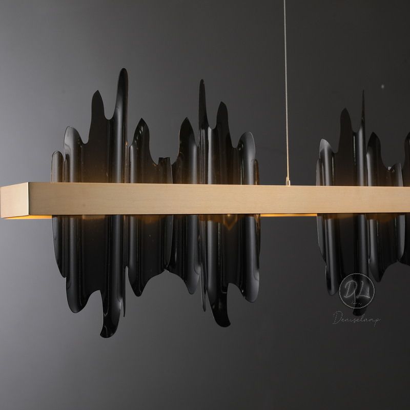 MythicForge Modern Sculpture Linear Chandelier