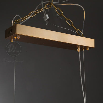 MythicForge Modern Sculpture Linear Chandelier