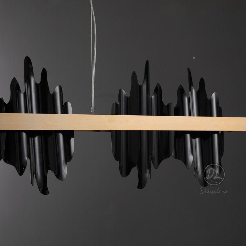 MythicForge Modern Sculpture Linear Chandelier