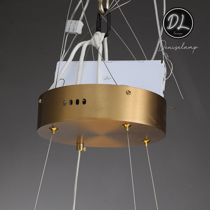 MythicForge 2-Tier Modern Round Chandelier