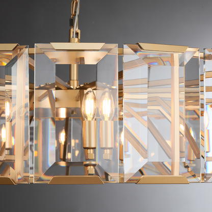 Moonlit Crystal Round Chandelier