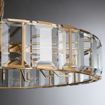Moonlit Crystal Round Chandelier