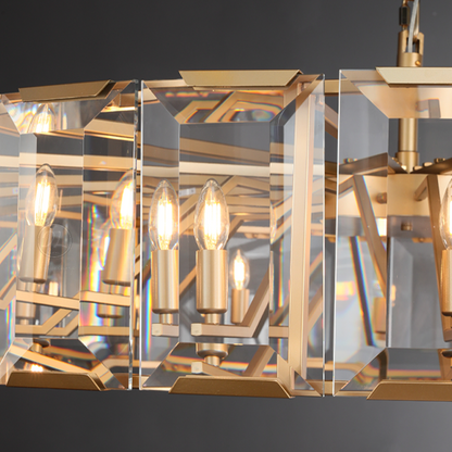 Moonlit Crystal Round Chandelier
