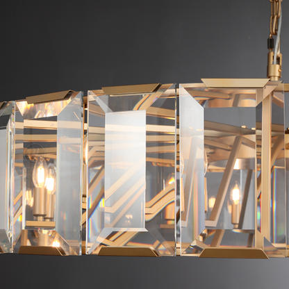 Moonlit Crystal Round Chandelier
