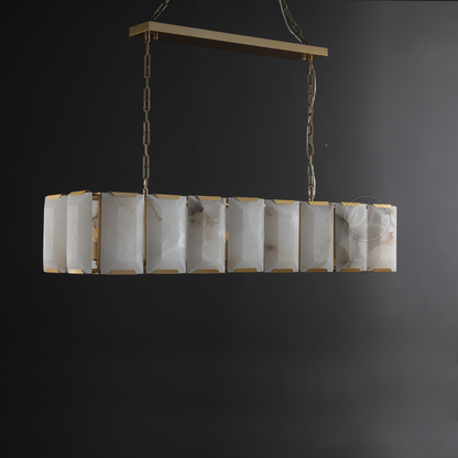 Verdant Calcite Rectangular Chandelier 42"/54"/62"/74"