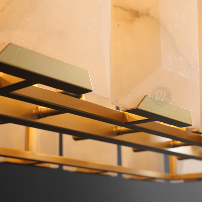 Verdant Calcite Rectangular Chandelier 42"/54"/62"/74"