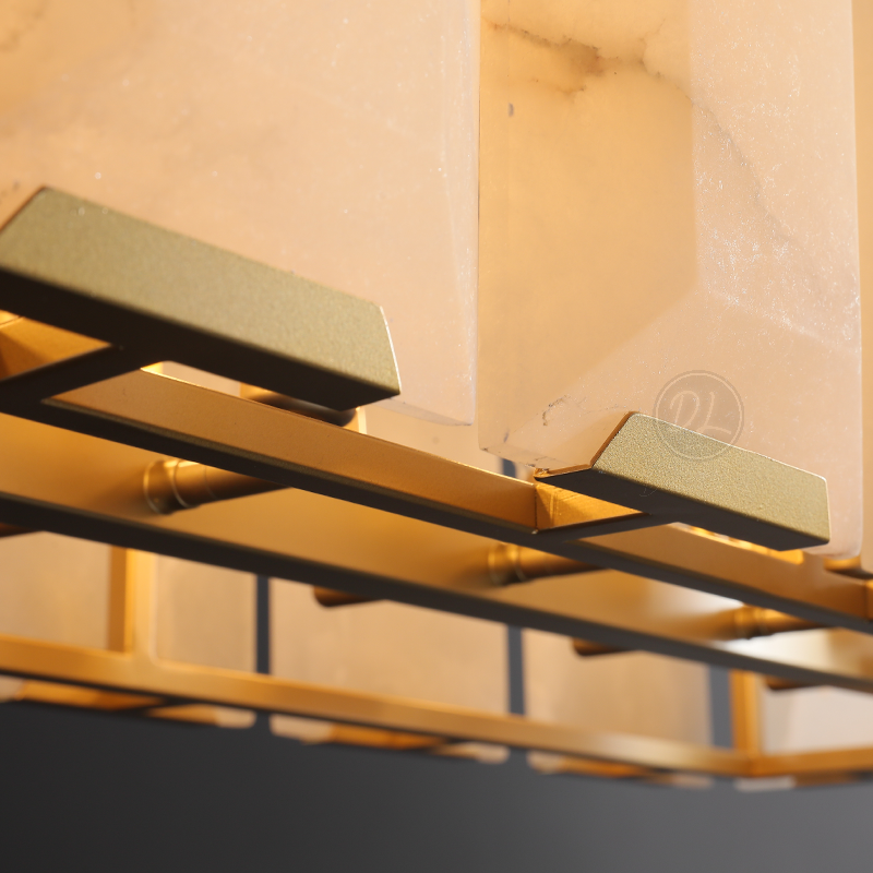 Verdant Calcite Rectangular Chandelier 42"/54"/62"/74"