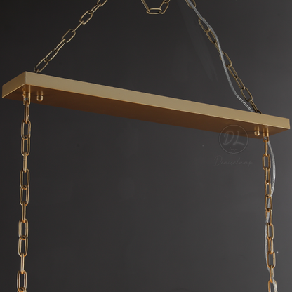 Verdant Calcite Rectangular Chandelier 42"/54"/62"/74"