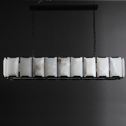 Verdant Calcite Rectangular Chandelier 42"/54"/62"/74"
