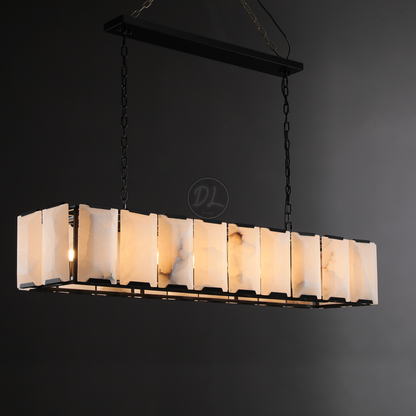 Verdant Calcite Rectangular Chandelier 42"/54"/62"/74"