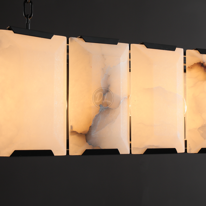 Verdant Calcite Rectangular Chandelier 42"/54"/62"/74"