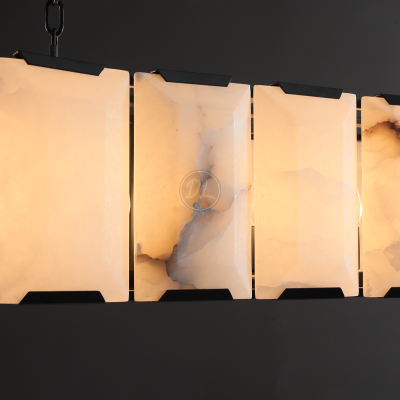 Verdant Calcite Rectangular Chandelier 42"/54"/62"/74"