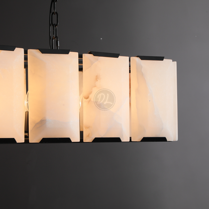 Verdant Calcite Rectangular Chandelier 42"/54"/62"/74"