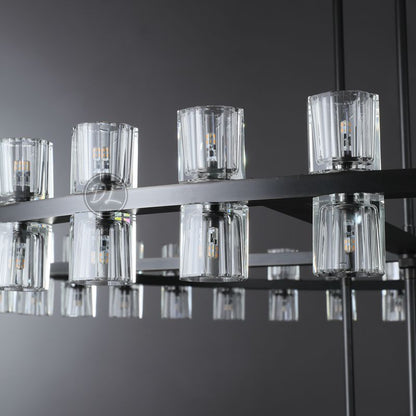 2-Tier Wine-Glass Round Chandelier 60",108-Lights