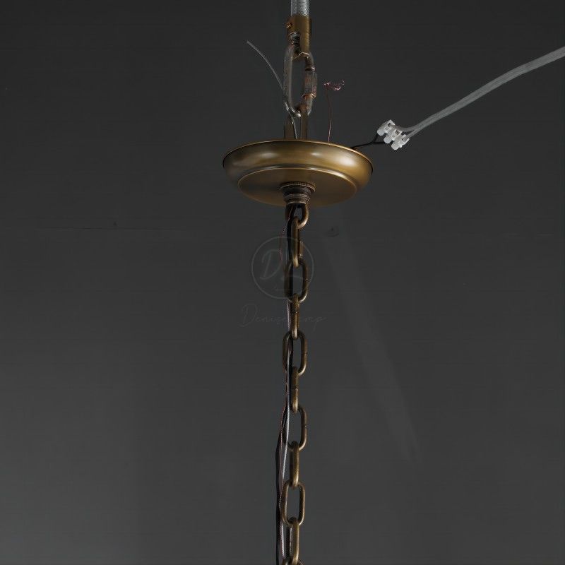 Huts Vintage Twig Stripe Texture Linear Chandelier 54“ 72"