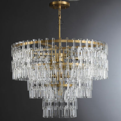 Nocturnal 3/4-Tier Round Chandelier 49"/ 3-Tier 37"