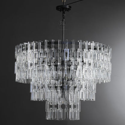 Nocturnal 3/4-Tier Round Chandelier 49"/ 3-Tier 37"