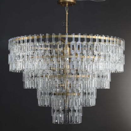 Nocturnal 3/4-Tier Round Chandelier 49"/ 3-Tier 37"