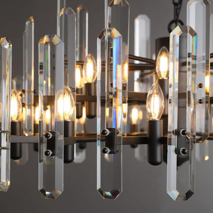 Ola Prism Round Chandelier 24"/36"/ 48"