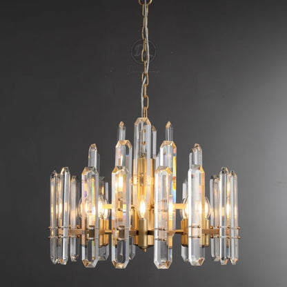 Ola Prism Round Chandelier 24"/36"/ 48"