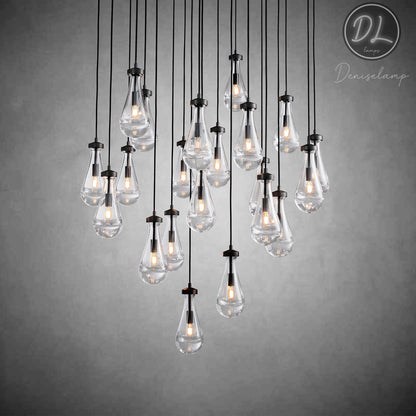 Seaward Raindrop Modern Exquisite Glass round chandelier 18"/36"/47"/60"