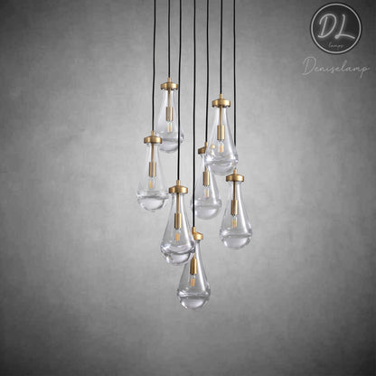 Seaward Raindrop Modern Exquisite Glass round chandelier 18"/36"/47"/60"