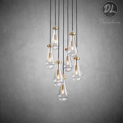 Seaward Raindrop Modern Exquisite Glass round chandelier 18"/36"/47"/60"