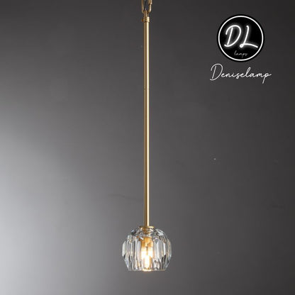 Damn- Modern Design Niche Unique Hexagonal Crystal Ball Pendant Lighting( Cord/rod )