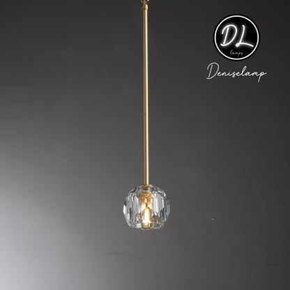 Damn- Modern Design Niche Unique Hexagonal Crystal Ball Pendant Lighting( Cord/rod )