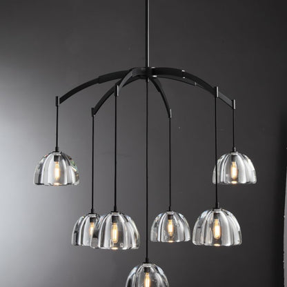 Aurora Modern Glass Round Chandelier 36''/48"/60''