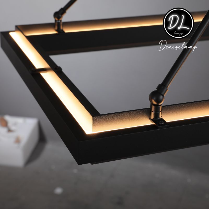 Radiant Rectangular Chandelier 50"/62"