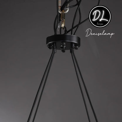 Willow Fashion design glass lampshade Round Chandelier 36"/48"/60"