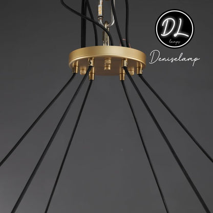 Willow Fashion design glass lampshade Round Chandelier 36"/48"/60"