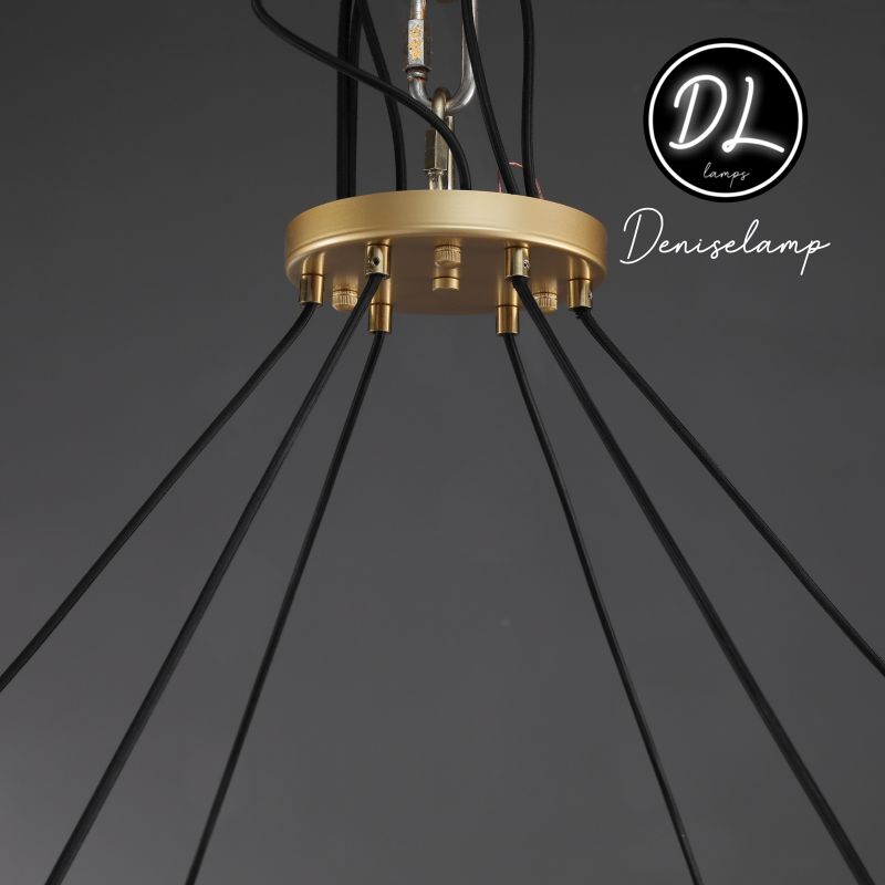 Willow Fashion design glass lampshade Round Chandelier 36"/48"/60"