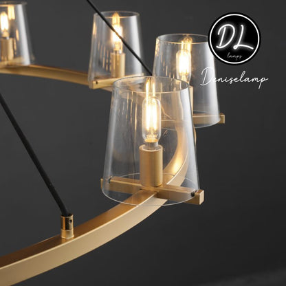 Willow Fashion design glass lampshade Round Chandelier 36"/48"/60"